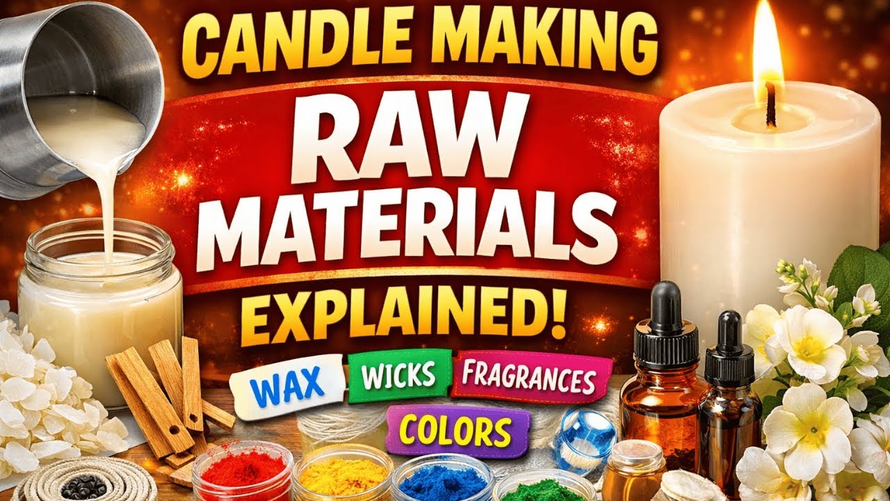 Candle Raw Material Wholesale | Best Candle Wax For Beginners | Types Of Waxes | Beginner Friendly
