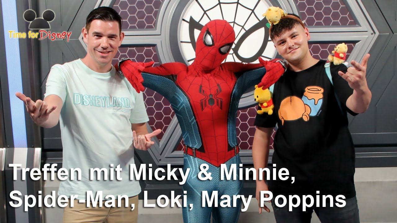 Disneyland-Vlog #63: Treffen mit Micky & Minnie, Spider-Man, Loki, Mary Poppins und Stich
