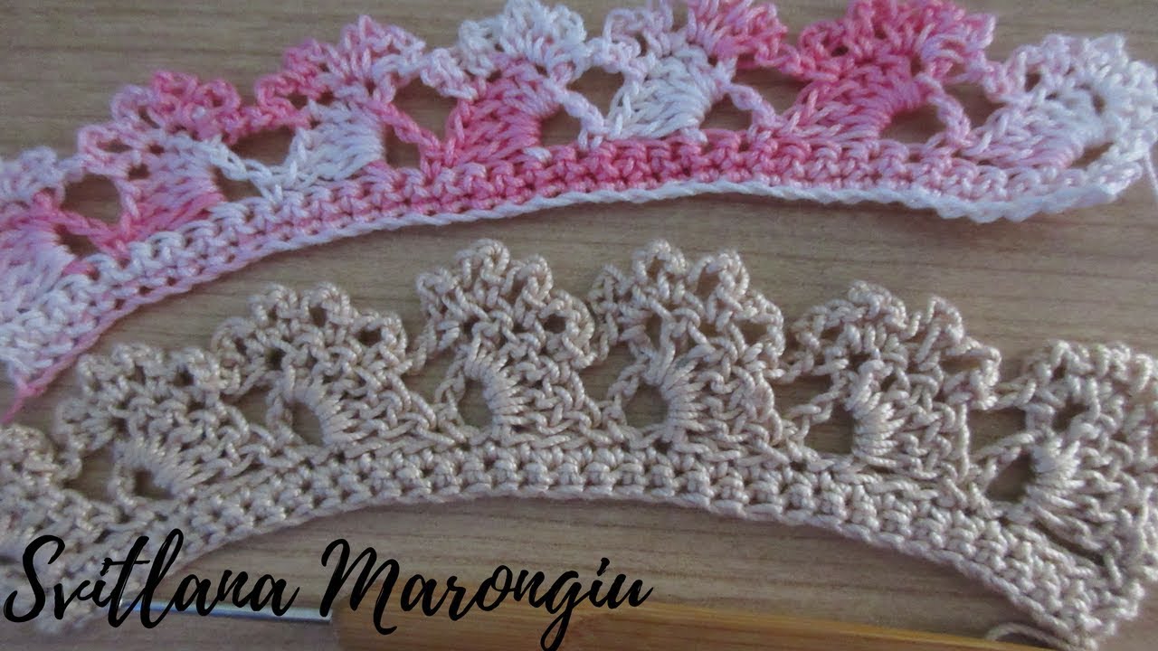 Bordino decorativo all'uncinetto