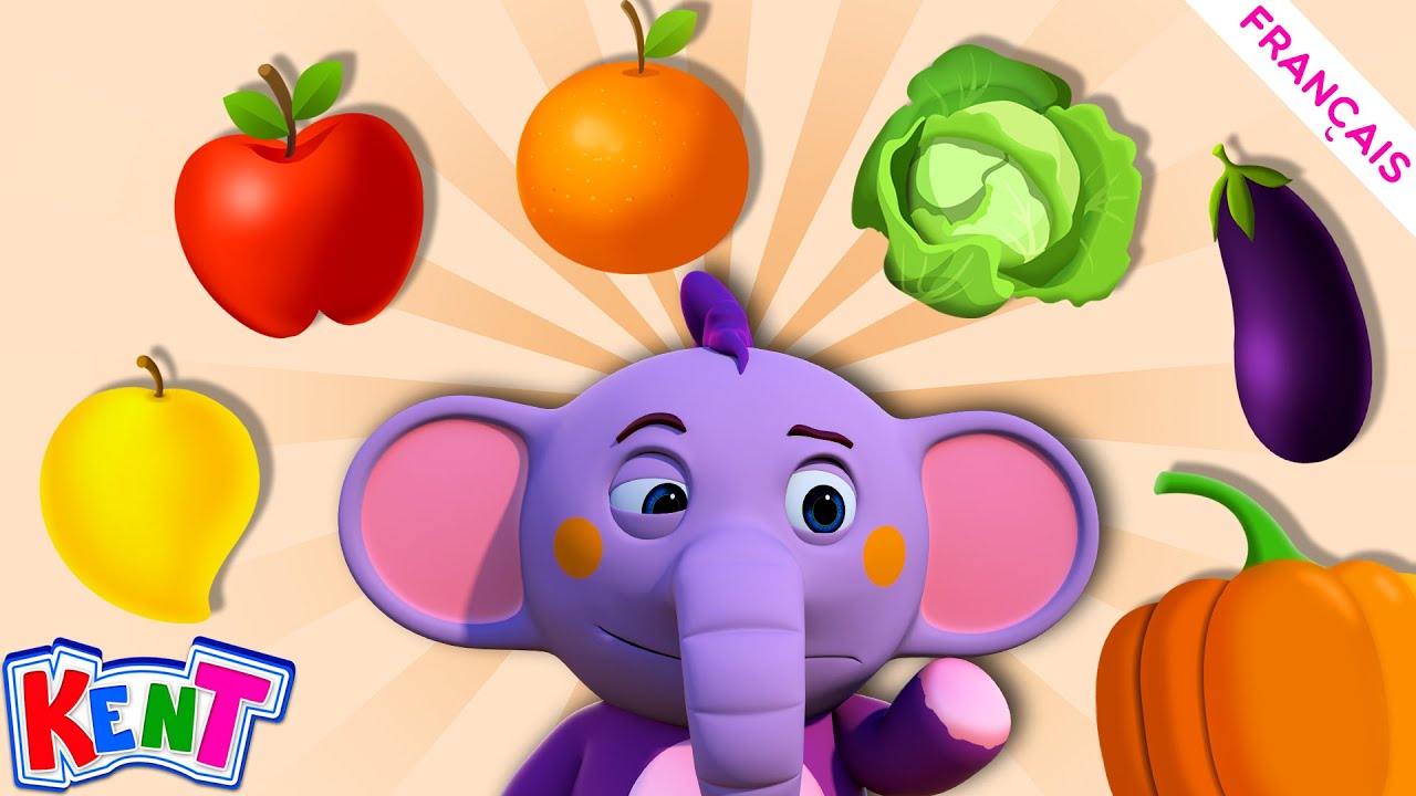 Apprenez les légumes 🫑 et les fruits🍎 avec Kent | Dessin animé | Bébé Kent