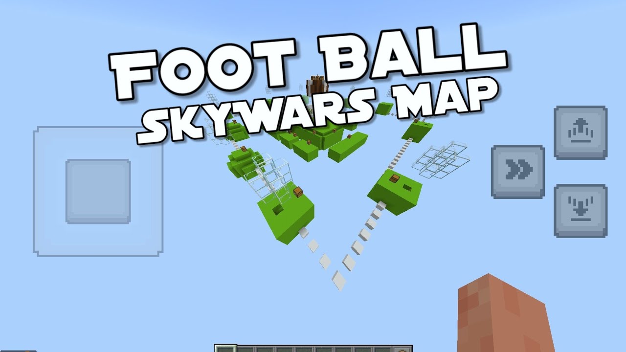 Foot Ball SkyWars Map Free MCPE/BEDROCK DOWNLOAD