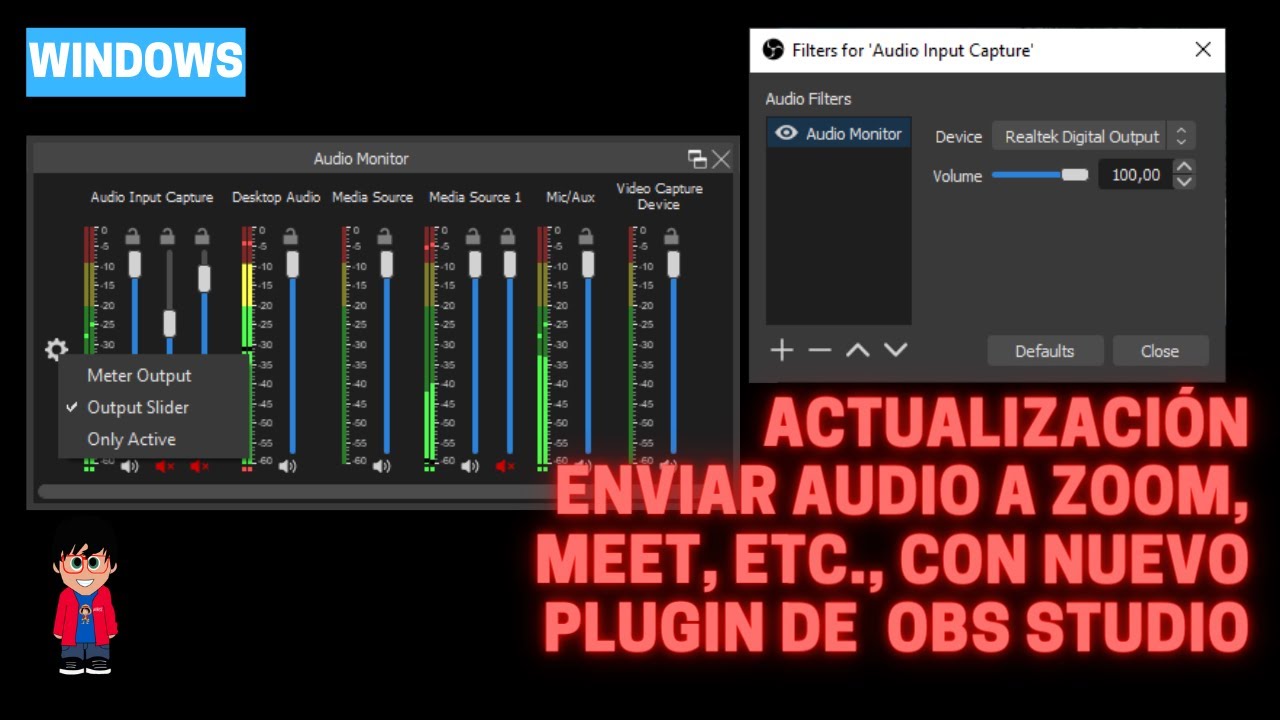 ACTUALIZACIÓN: Enviar audio de OBS a Zoom, Meet, etc., con NUEVO PLUGIN
