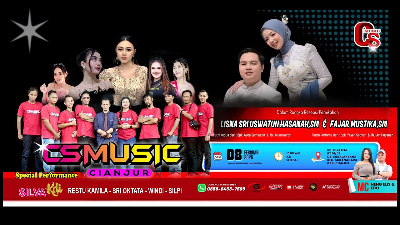 LIVE CS MUSIK CIANJUR, THE WEDDING PARTY  LISNA  & FAJAR  -Season 1-