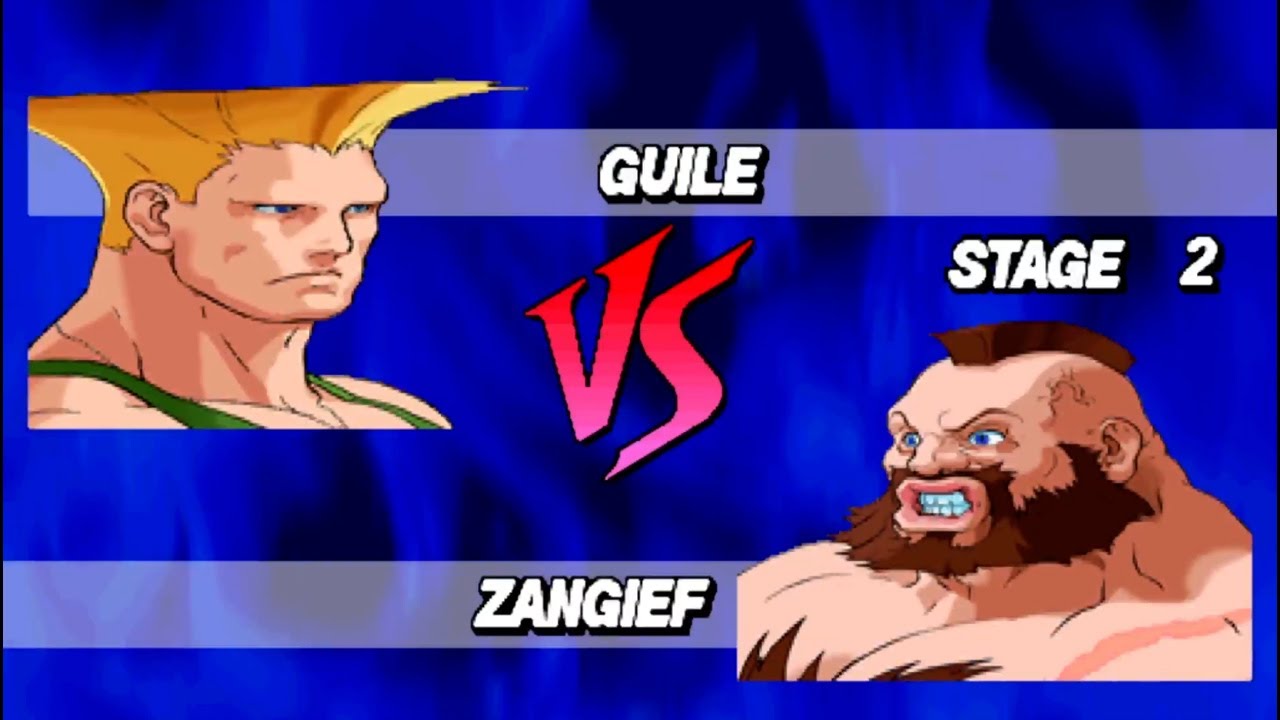 Guile Vs Zangief - Street Fighter Ex