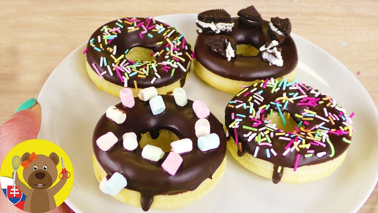 Domáce donuty 🍩 Pečené donuty | Donuty z formy | Donuty s polevou | Silikónová forma na donuty