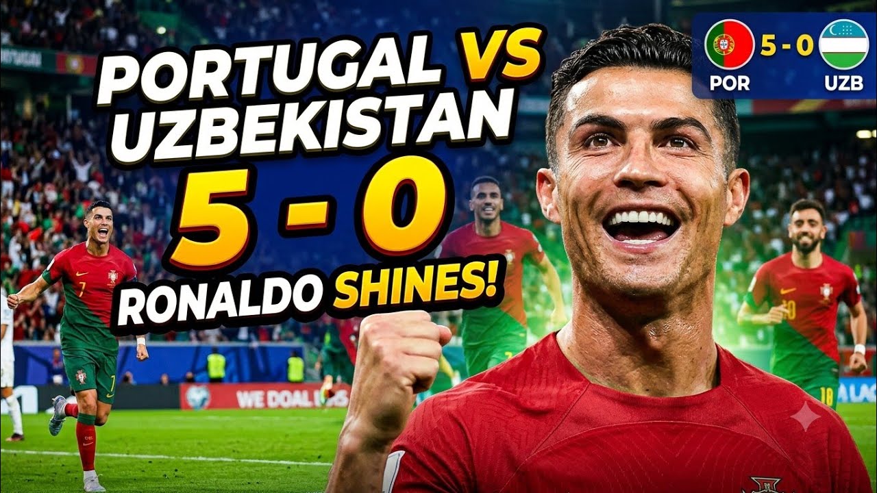 Portugal Vs Uzbekistan 5-0 FIFA World Cup Goals Full Highlights 2026 | Ronaldo All Goals