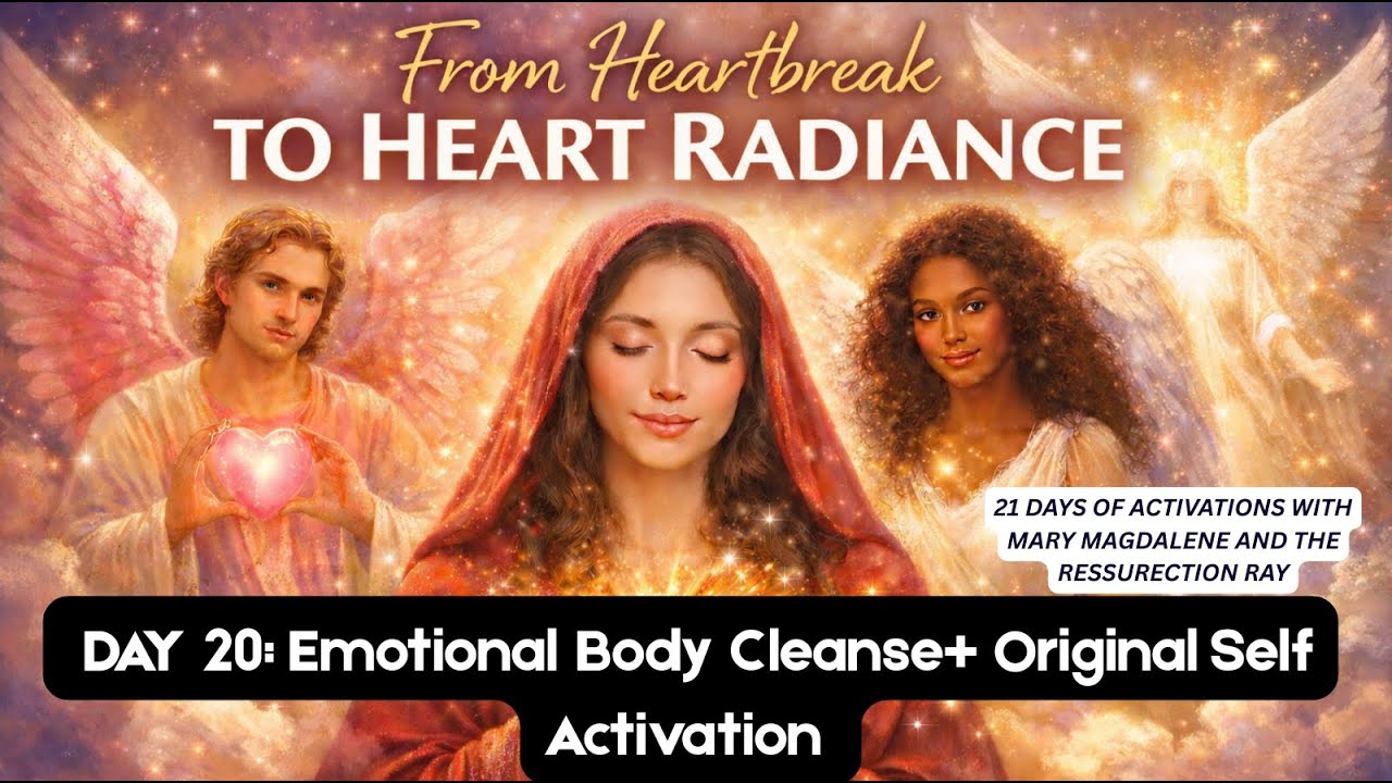 Day 20 🌟Clearing Heartbreak To Become Cosmic Love With Mary Magdalene +Angels of the Cosmic Heart❤️🪽
