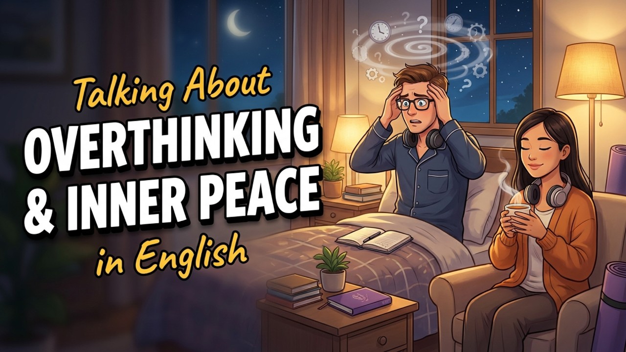 How to Talk About Overthinking and Inner Peace in English | English Conversation Practice