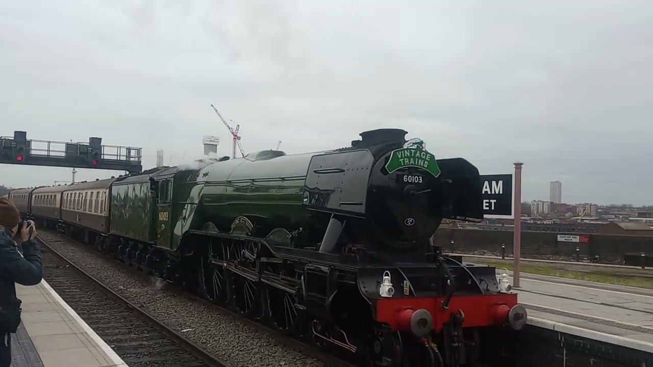 The Flying Scotsman as Arrived at Birmingham Moors Street Station 