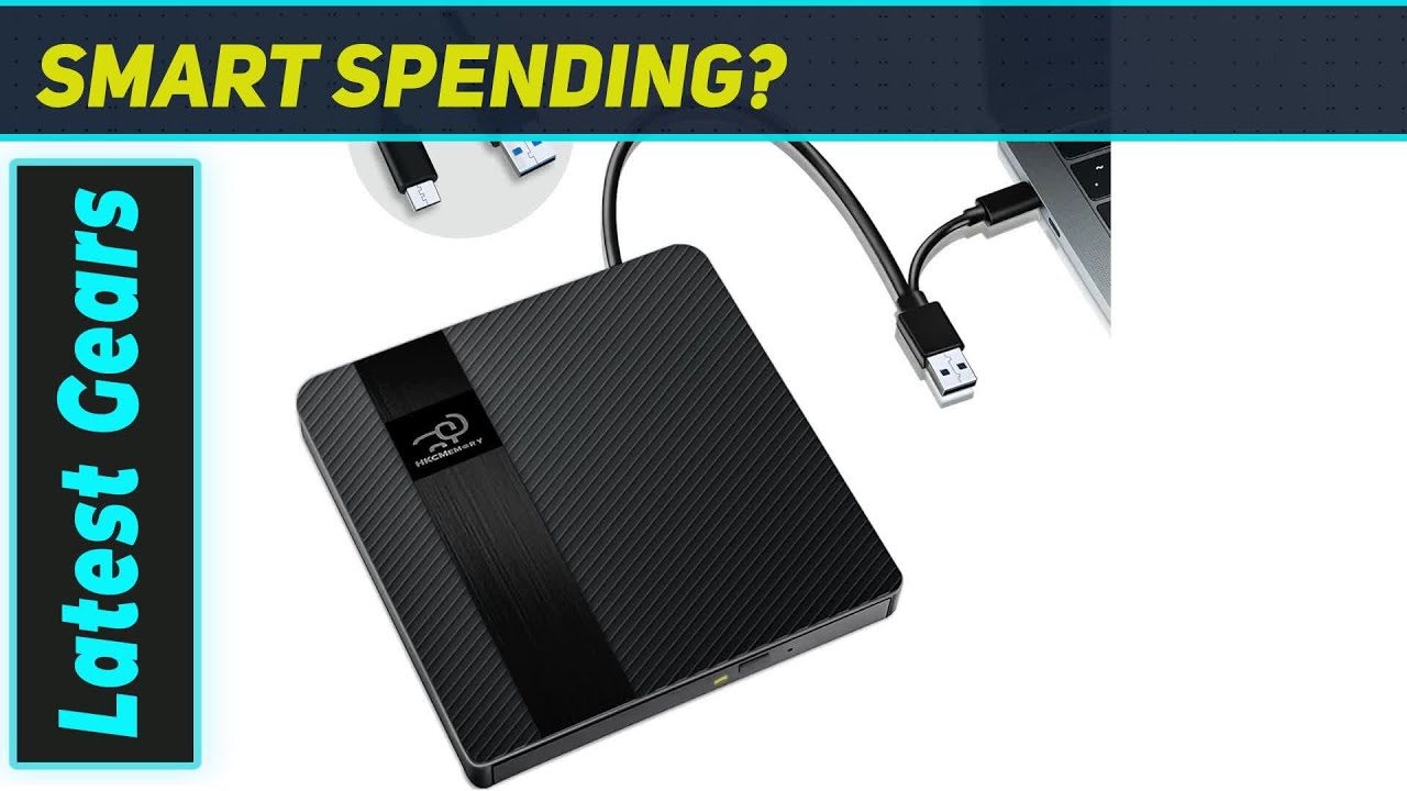 Внешний CD/DVD-привод USB 3.0 и Type-C — лучший портативный DVD-привод для ноутбуков