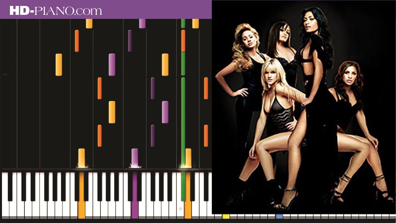 How to play Pussycat dolls Hush hush   Piano tutotial  100% speed