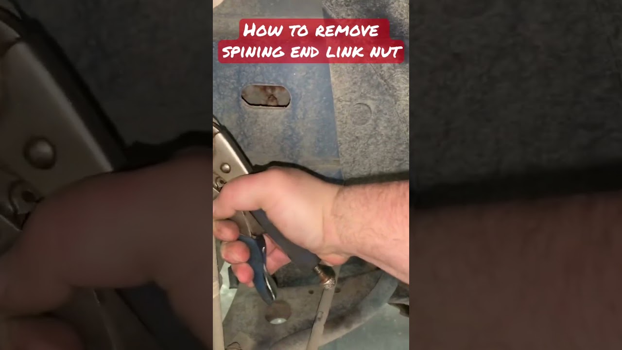 How to remove spinning sway bar end link nut! #shorts #viral #howto #diy #tools