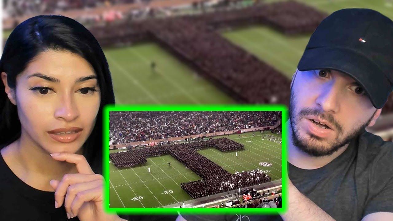 Brits React to Fighting Texas Aggie Band Halftime Drill