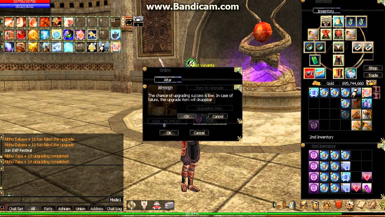 Tantra - How to Upgrade Items from +13 up to +15
