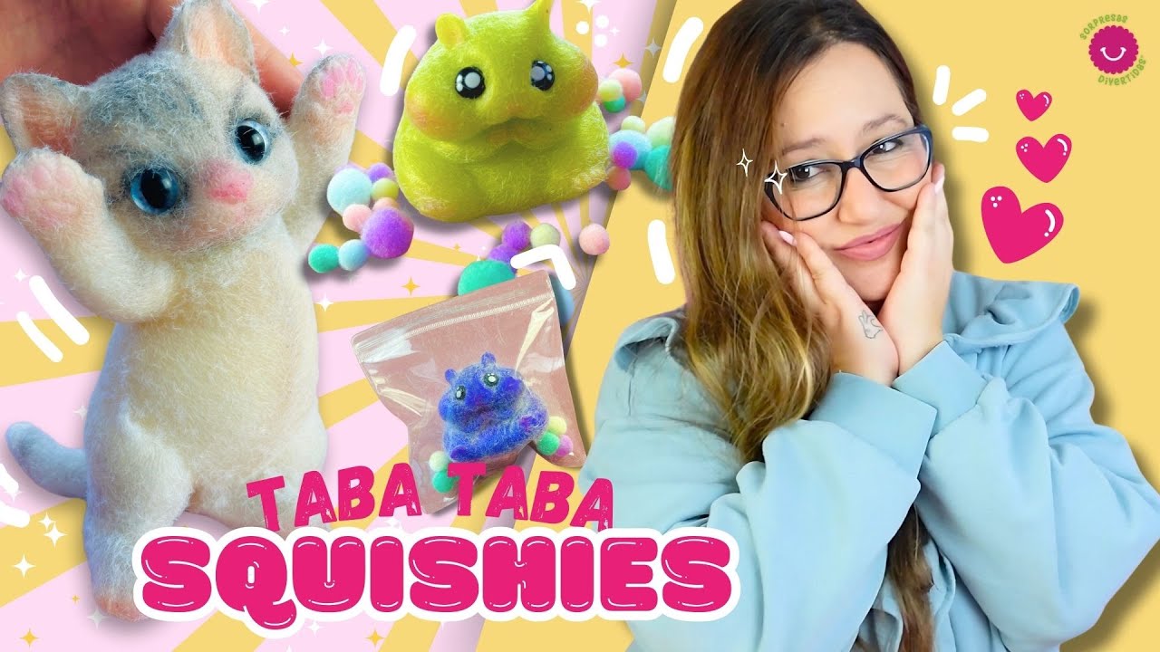 🐹 ¡¡Hago TABA SQUISHIES!! 2 Hámsters y 1 Gatito🐈 🥹