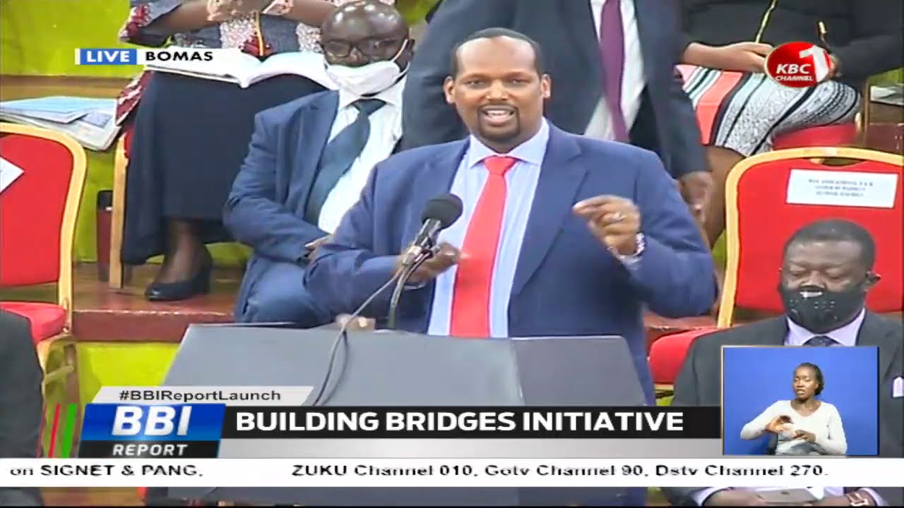 Mandera Governor Ali Roba's Speech at #BBIReportLaunch from Bomas of Kenya