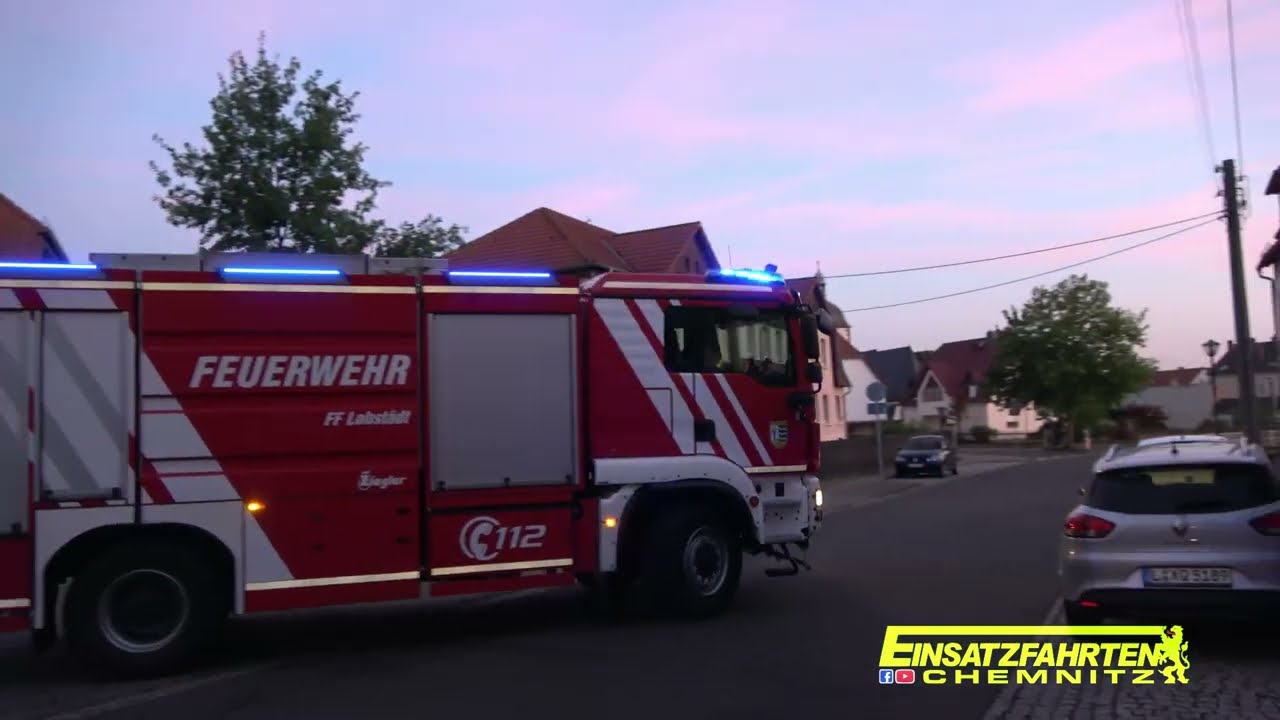 Waldbrand Neukieritzsch Alarmierung Sirenengeheul und ausrücken der Feuerwehren