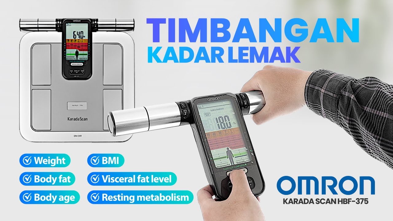 Cara Menggunakan Timbangan Kadar Lemak OMRON HBF 375 Karada Scan Body Composition Monitor