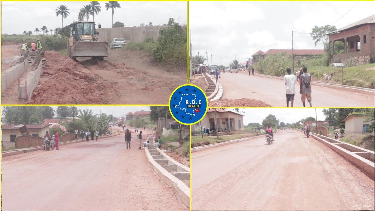 L'ÉVOLUTION DE TRAVAUX DE LA ROUTE NKAMBA NOUVELLE JÉRUSALEM.