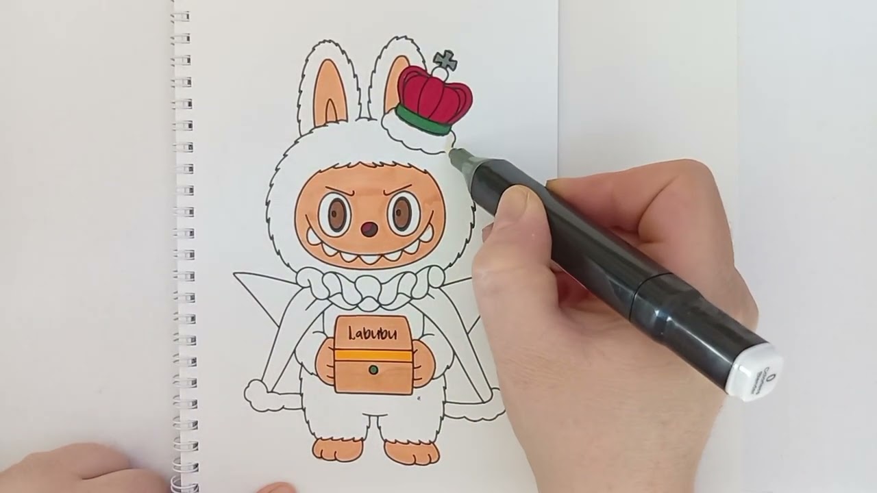 LABYBY COLORING BOOK #labubu #drawing #arttips 