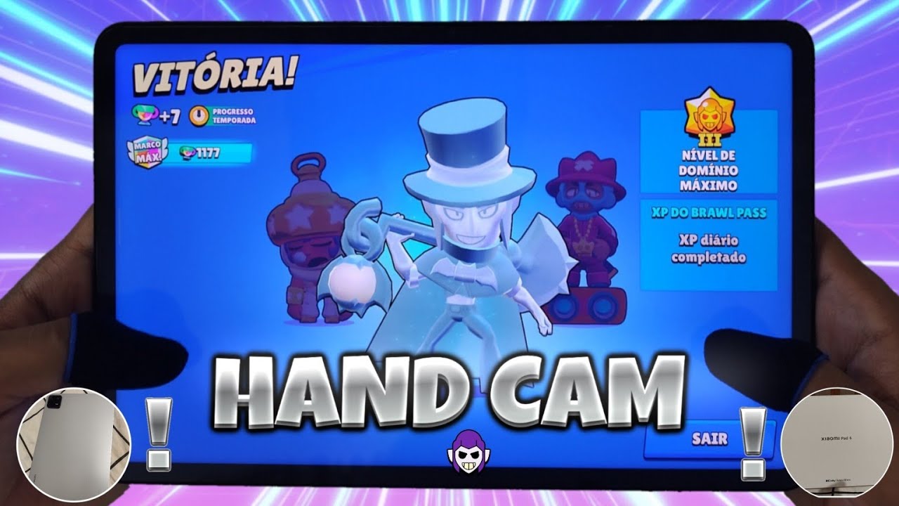 XIAOMI PAD 6 ❤️ BRAWL STARS - 144 FPS MORTIS SKILL | HAND CAM❤️‍🔥
