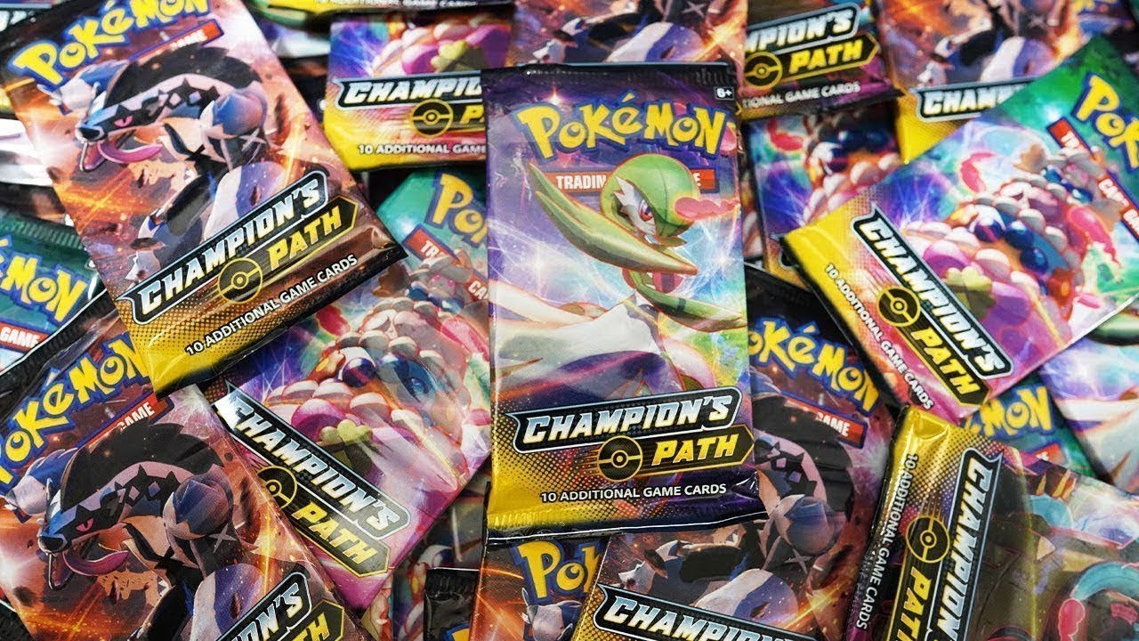 Opening 36x Pokemon Champion's Path booster packs