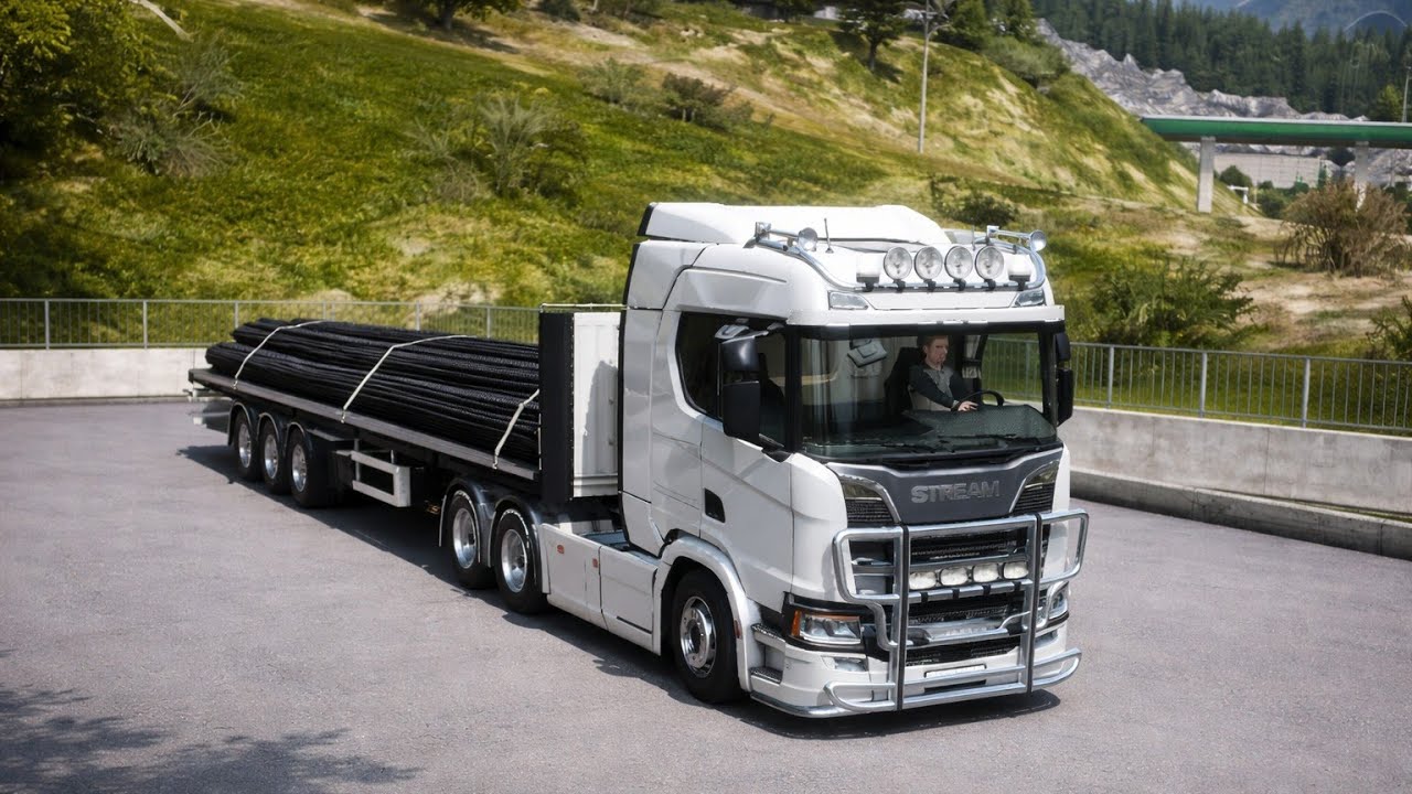 Steel rebars delivery truckers of Europe 3 gameplay 
