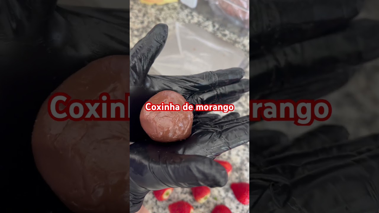 Te ensino a modelar coxinha de morango #cake #cakedecorating #bolo #bolos #baking #magmeldoces