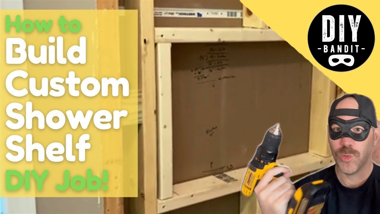 ️ How to Frame a Custom Shower Niche Shelf Before You Tile  |  Easy DIY Project!