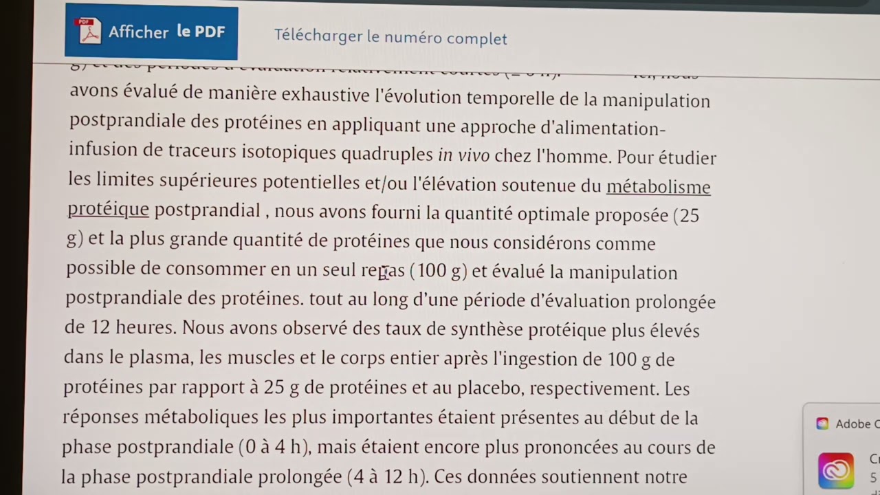 100 g de protéines après l'entraînement, plus anaboliques que 25 g (part 4 de 4)