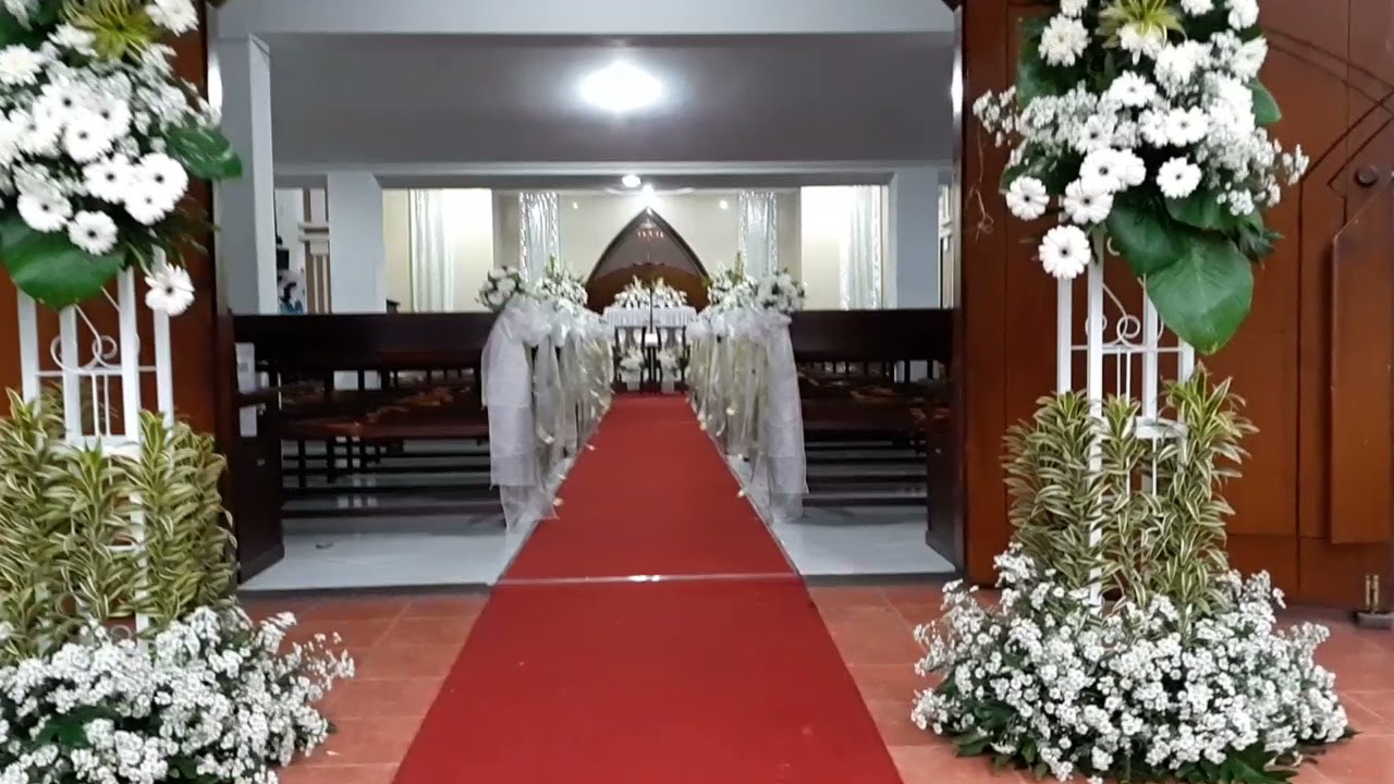 Dekorasi Pernikahan di Gereja HKBP Malang