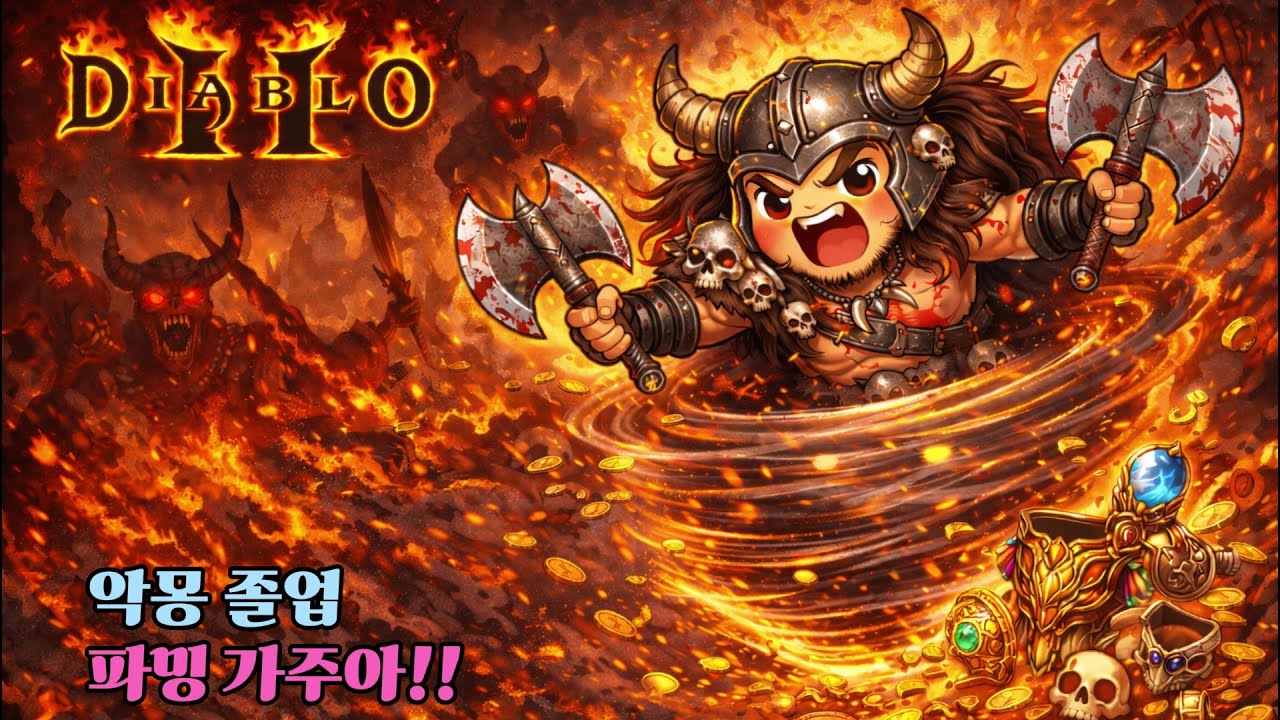 [디아2 하코] 맨땅 휠바바리안 악몽졸업 이제 파밍이 잘 되야 할텐데!!(레더 13기 2월 21일 오전9시 오픈 26.02.09)