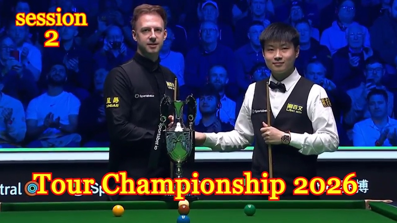 Judd Trump vs Zhao Xintong Final Tour Championship 2026 session 2
