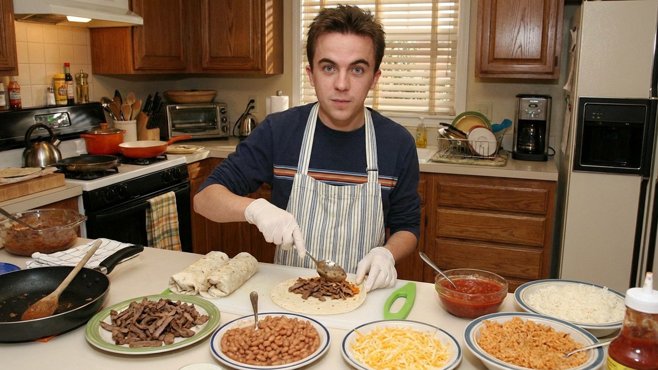 Malcom prepara burritos de carne MALC0M EL DEL MEDIO CAPITULOS COMPLETOS