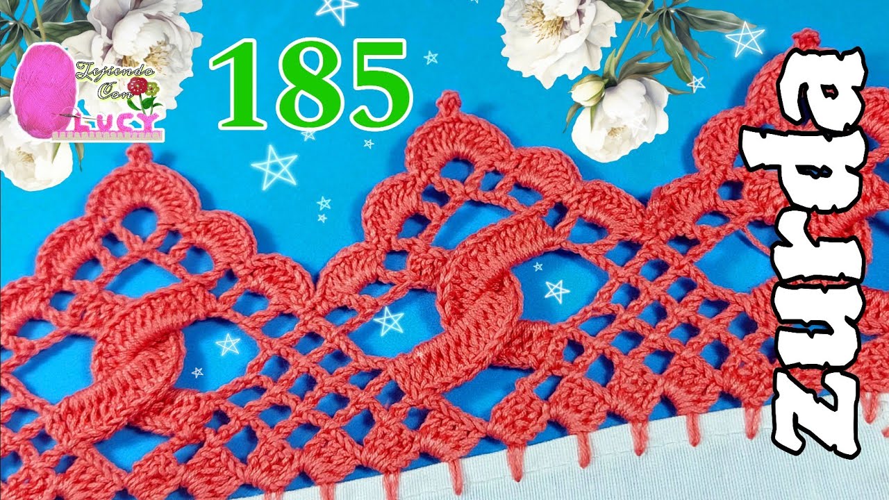 Puntilla 185/ Diseño Exclusivo y original‼️ Puntilla de 2 vueltas, 🧵🧶VERSION ZURDA