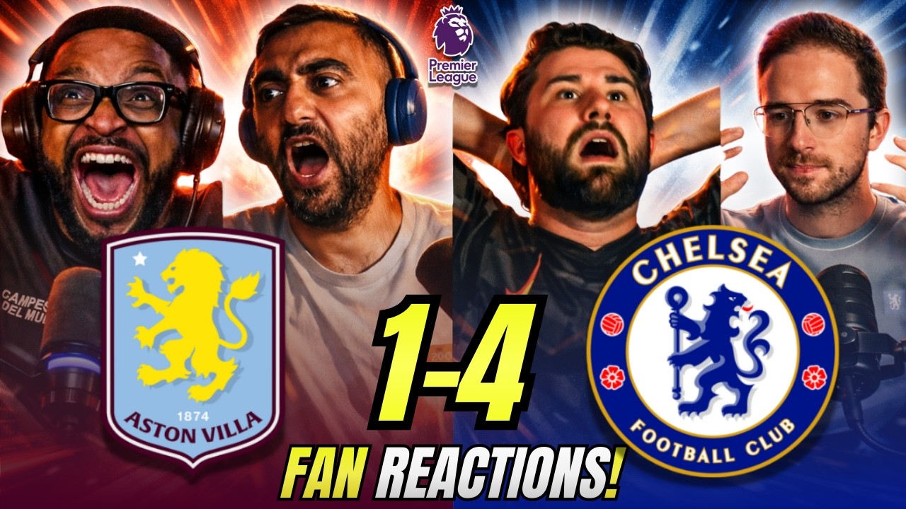 Chelsea fans DELIGHTED reactions to Aston Villa 1-4 Chelsea | Premier League Fan Reactions