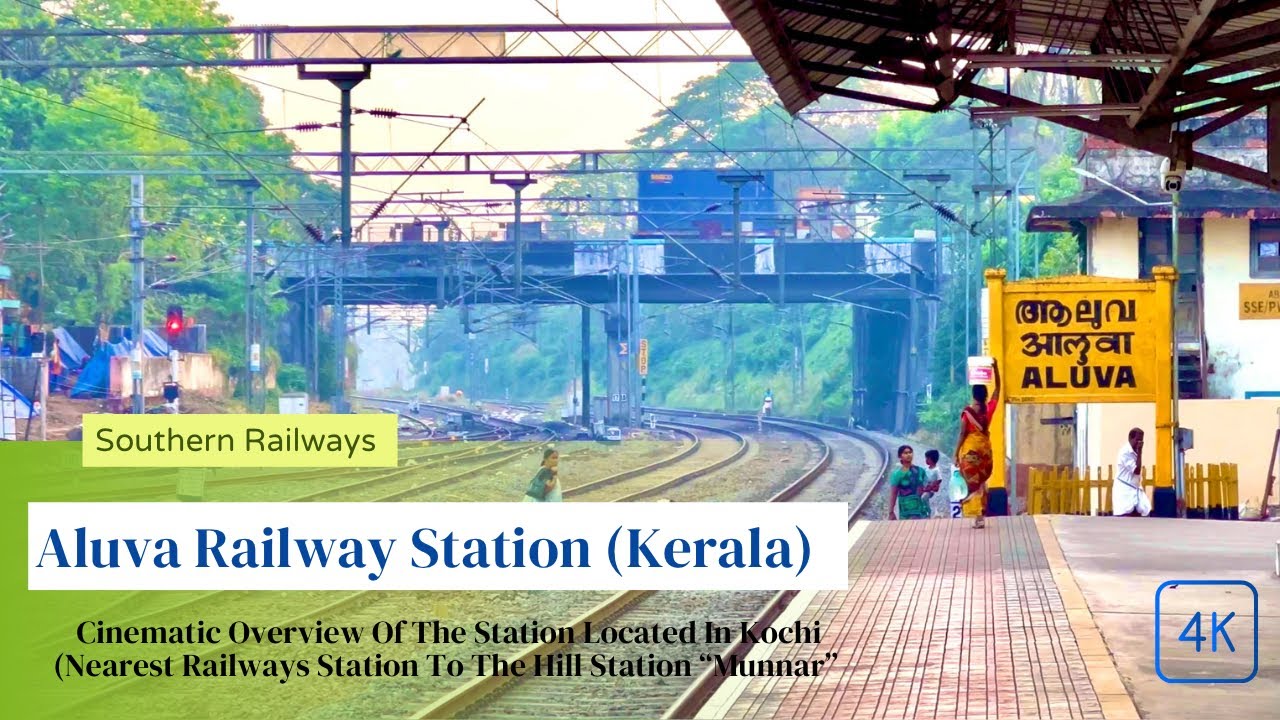 Aluva Railway Station (Ernakulam) 4K | Kerala | Station Vlog | Indian Raiways | Southern Railways