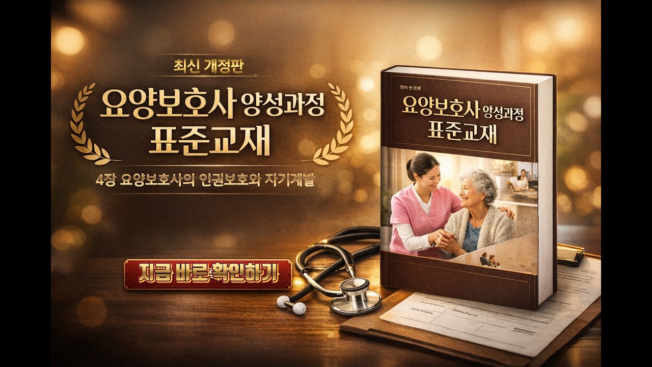 요양보호사 표준교재 4장 완벽 정리｜인권보호와 자기계발, 시험 핵심 포인트