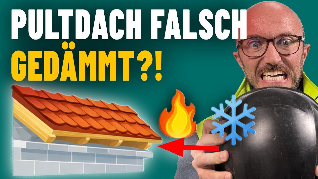 Pultdach richtig dämmen: So vermeidest du teure Fehler