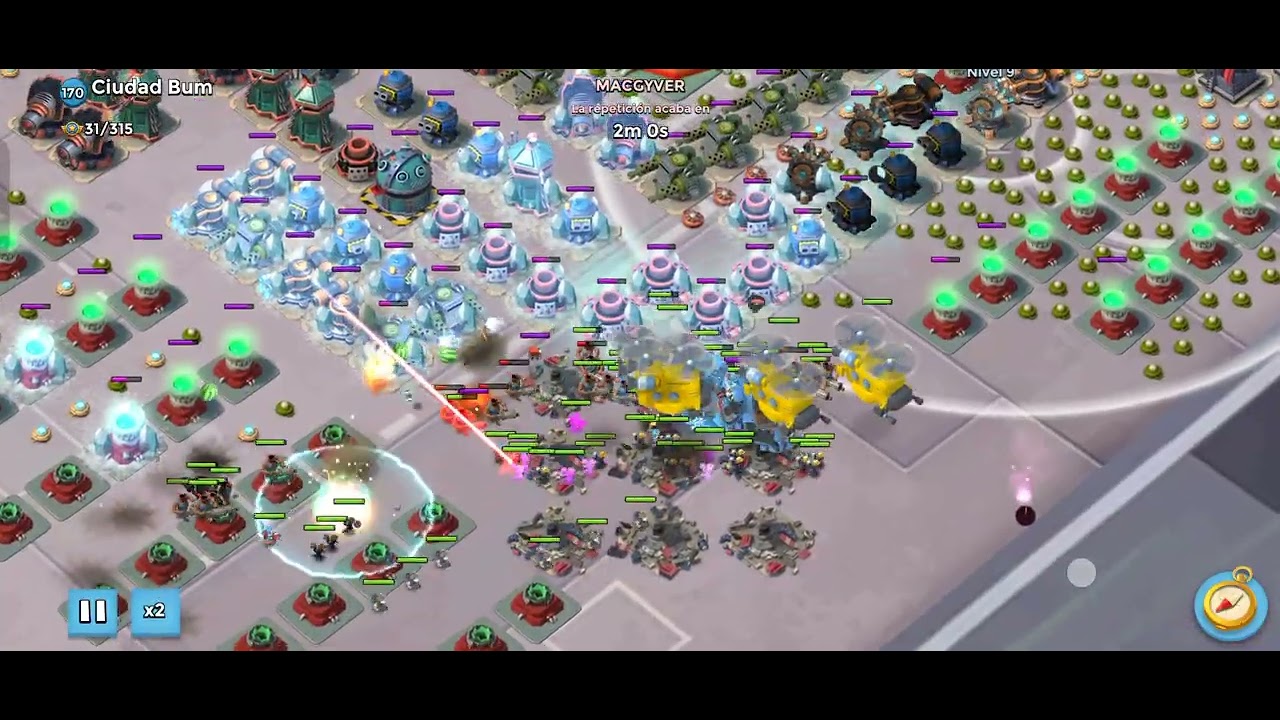 Cómo destruir ciudad boom de un solo ataque | duplicidad [BOOM BEACH] 315PTS