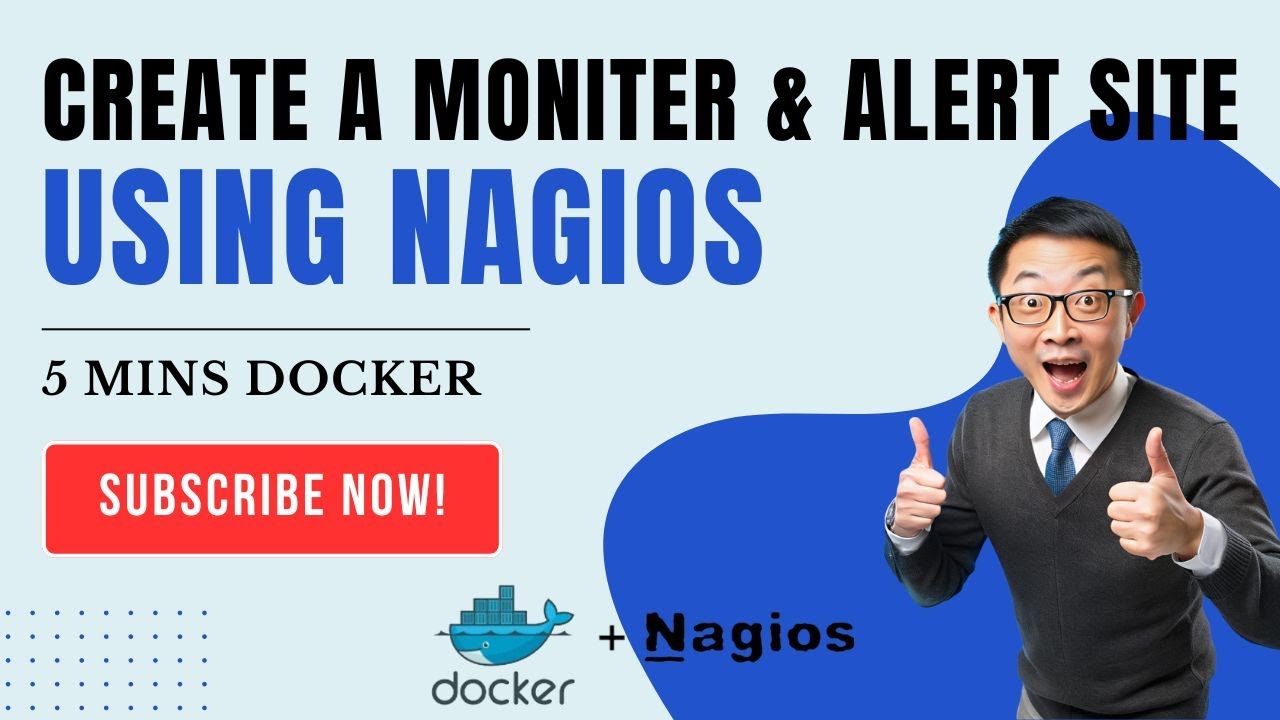 [5 Mins Docker] Create A Free Monitoring Site with Nagios & Add A Host with Services to Monitor