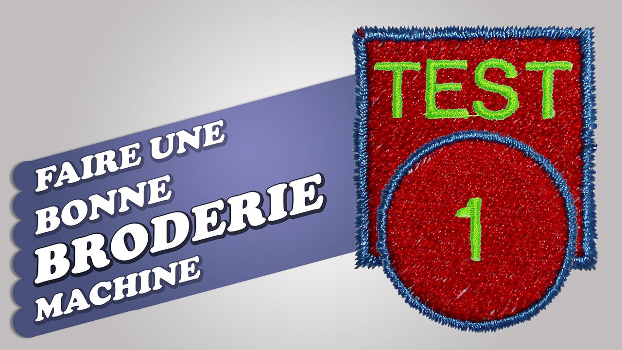Broderie Machine - Faire une bonne broderie machine ✅