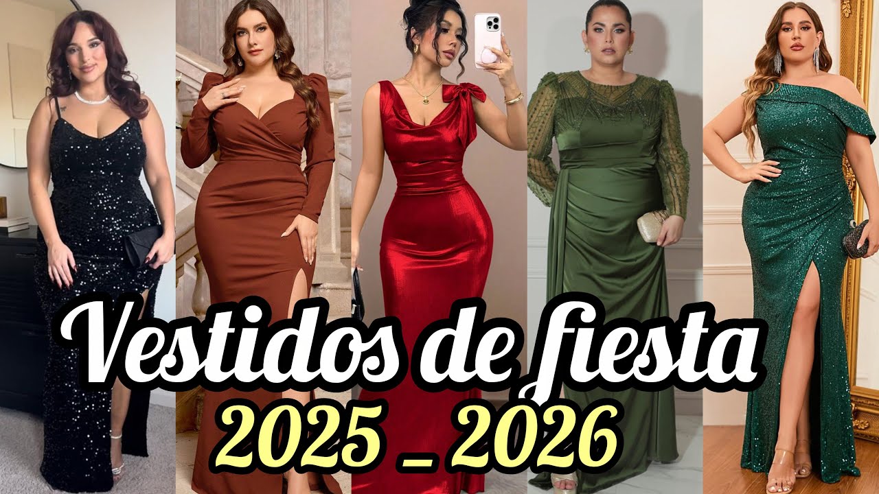 🔴 Vestidos de fiesta 2025/2026😍los más hermosos vestidos de moda para fiestas de  otoño invierno ‼️