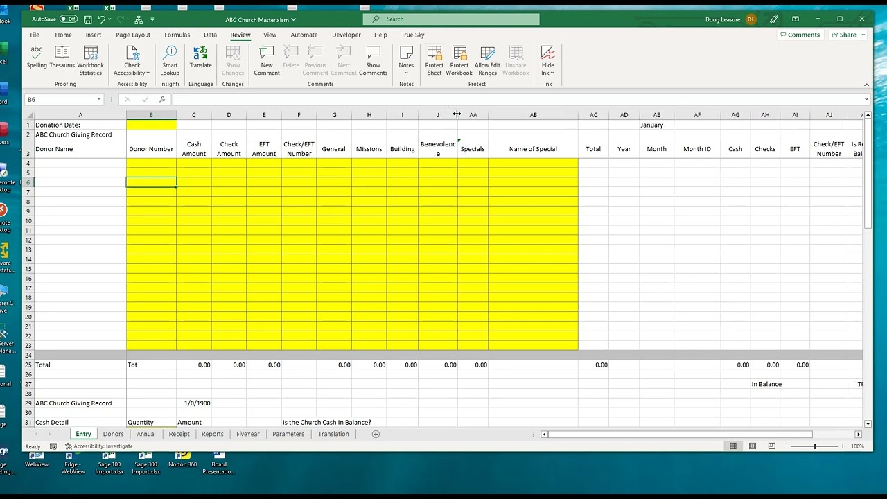 Software to Record Donations for your Church- see description for new 2026 version