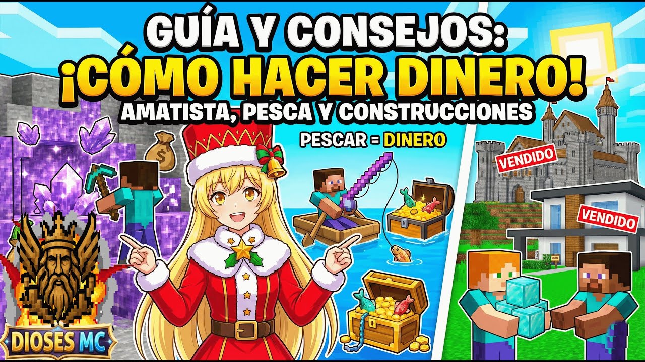 Los SECRETOS para hacer dinero en el servidor Dioses MC 🤫 Guía Completa