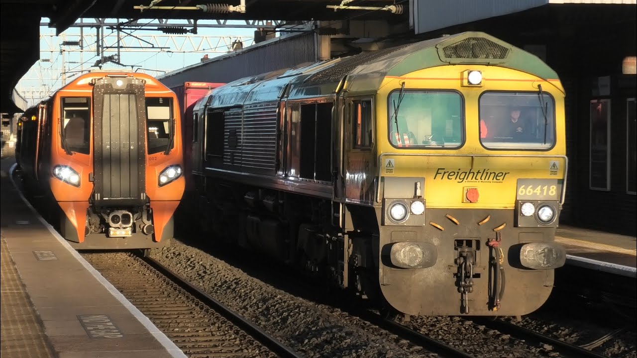 Fantastic Busy Morning At Nuneaton Freight/Passenger/Rail Treatment Train 25/11/25 WCML 