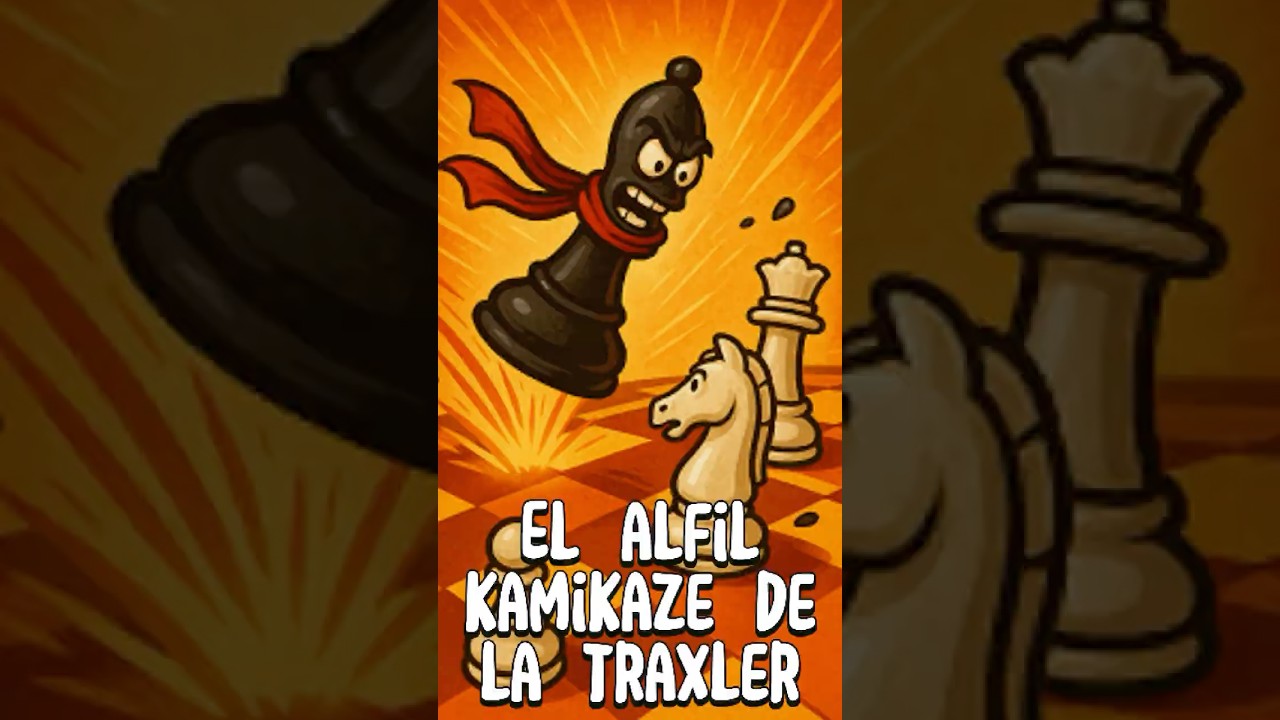 El alfil kamikaze de la Traxler. #shorts  #chess #ajedrez #principiantes