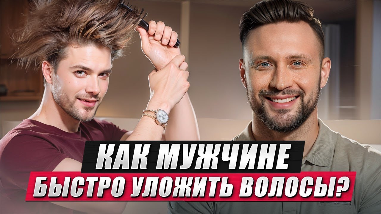 КАК БЫСТРО УЛОЖИТЬ ВОЛОСЫ МУЖЧИНАМ?