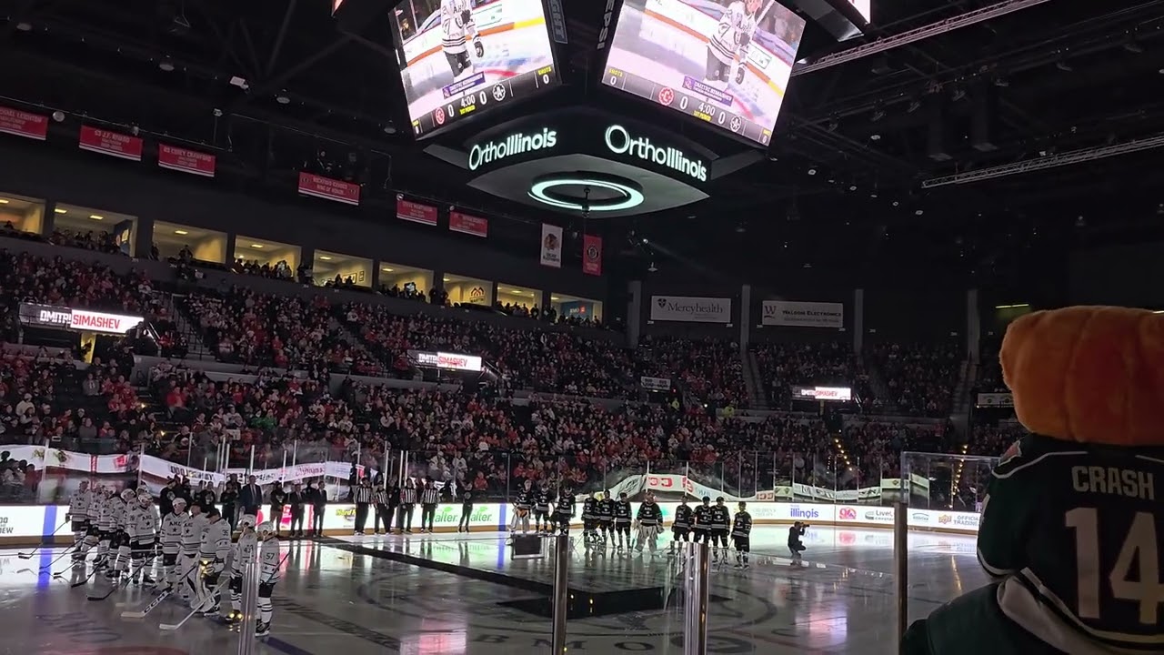 2026 AHL classic intro Rockford IL. 2-11-2026 @OfficialAHL 