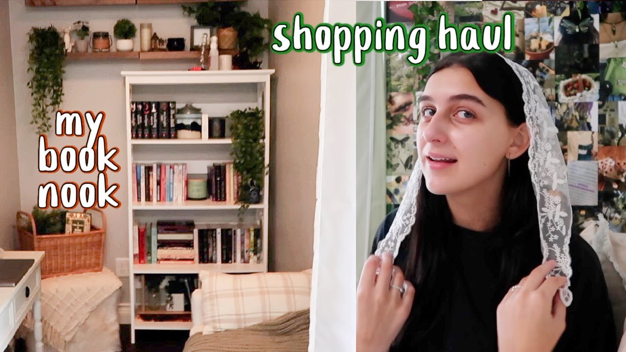 new bedroom + book nook + shopping haul